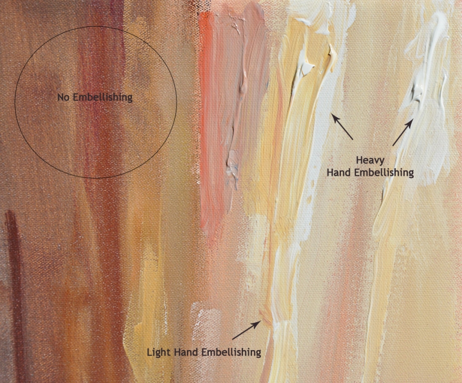 What Does Hand Embellishing Mean? NC